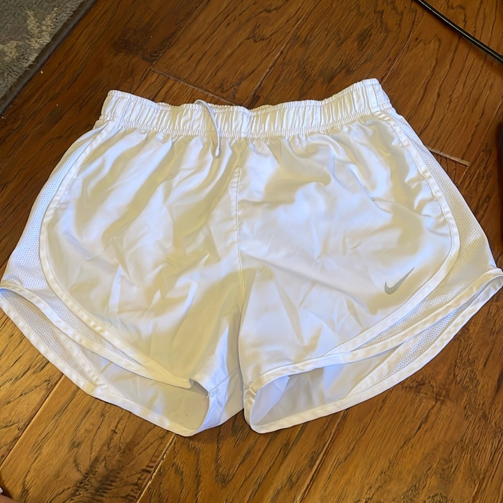 White Nike Shorts Small